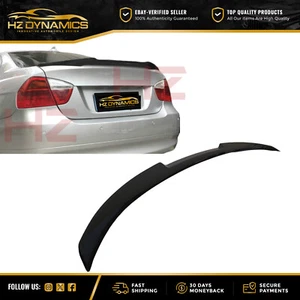 PARA BMW SERIE 3 E90 4 PUERTAS NEGRO BRILLANTE MALETERO ALERÓN LABIO ASPECTO M4 2005 2012 - Imagen 1 de 11