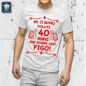 T-shirt 40 anni Uomo Compleanno 1984 Festa Simpatica Divertente Idea regalo Papà - Imagen 1 de 9
