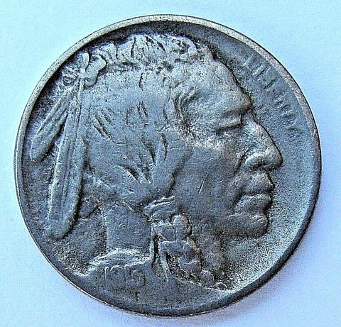 1913 TYPE I VF+ BUFFALO NICKEL, NICE 3/4 HORN COLLECTOR  COIN,  FREE SHIPPING Cover