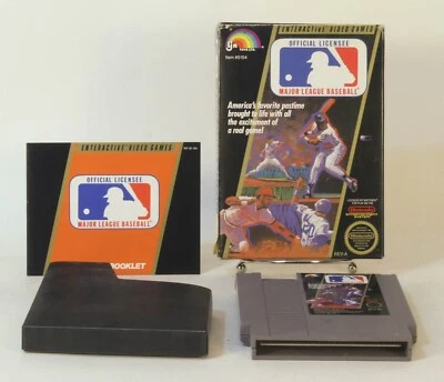 Nintendo NES Game Major League Baseball By LJN with box Tested and Working - Image 1 of 2