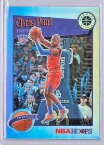 🔥 2019-20 NBA Hoops Premium #228 Chris Paul Tribute SILVER PRIZM Thunder 🔥 - Picture 1 of 2