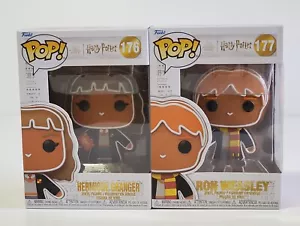 Funko Pop Hermione Granger 176 Ron Weasley 177 Gingerbread Harry Potter - Picture 1 of 8