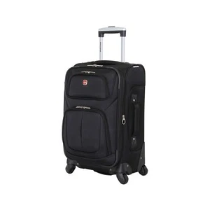 SwissGear Sion Softside Expandable Roller Luggage, Black, Carry-On 21-Inch - Picture 1 of 8