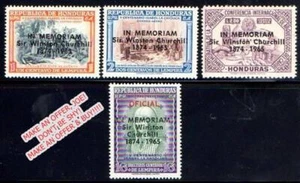 HONDURAS 1965 SIR WINSTON CHURCHILL MNH nuevo CV $9,10 SEGUNDA GUERRA MUNDIAL, NOBEL, COLÓN - Imagen 1 de 1