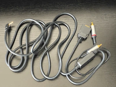 Official SONY Composite HD AV TV Cable Lead Scart for PSP Slim 2000 3000 - Image 1 of 2