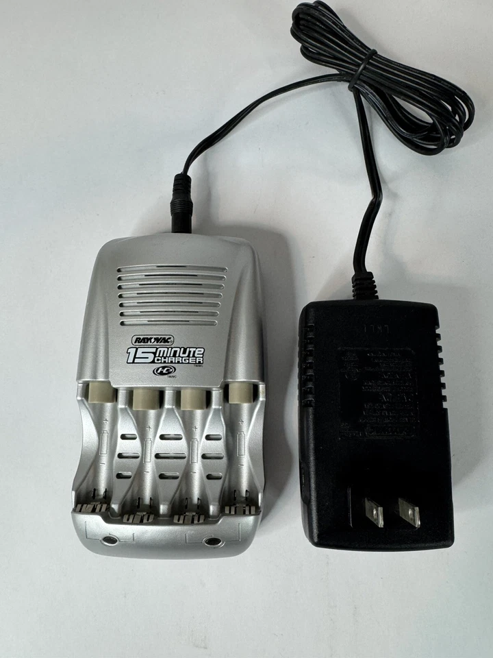Зарядное устройство для аккумулятора Rayovac 15 минут IC3 PS6 — включает питание от переменного тока — проверено на работоспособность - Изображение 1 из 2