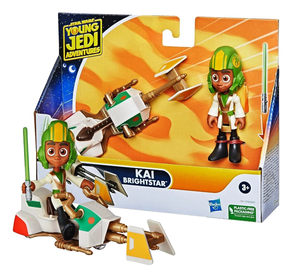 Star Wars Young Jedi Adventures Kai Brightstar Figura y Speeder Bicicleta Nuevo en Caja Foto 1 de 1