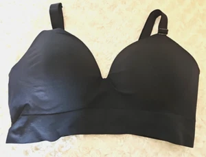Sujetador Truekind Talla XL Negro Apoyo Cómodo Inalámbrico Modelador Tazas Acolchadas Suaves - Imagen 1 de 4