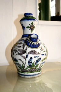 Qajar Keramik Shisha Sockel Antik 19. Jahrhundert Iznic Stil Groß - Bild 1 von 13