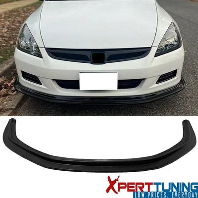 Fits 06-07 Honda Accord 4DR MDA Style Front Bumper Lip PU Spoiler Kit Unpainted Foto 1 de 4