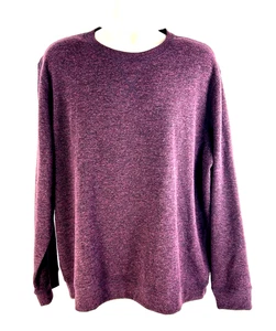 MEMBER'S MARK Herren Rundhals Pullover Sweater Gr. XL Burgund Langarm Baumwolle - Bild 1 von 15