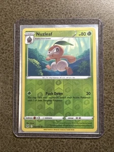 Pokemon - Nuzleaf - Sword & Shield: Lost Origin - Rev Holo - Uncommon 012/196 - Picture 1 of 1