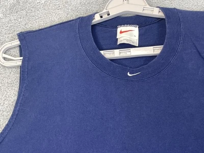 VTG Nike Basketball Shirt Mens Large Tank Top Center Swoosh 90s USA White Tag - Image 1 of 4