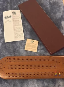 Juego de viaje Cribbage Board de Heartwood Creations hecho a mano madera maciza leer - Imagen 1 de 9