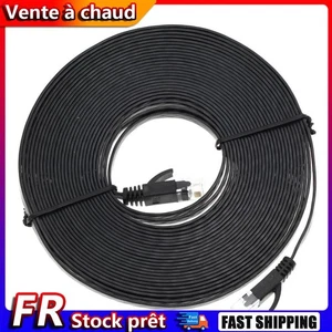 CA Flat UTP Ethernet Network RJ45 Patch Câble réseau LAN pour Tablet PC - Zdjęcie 1 z 14
