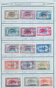 1¢ WONDER'S ~ CAMERRONS FRENCH COLONY M&U ON APPROVAL PAGE ALL SHOWN ~ Z22 - Picture 1 of 1