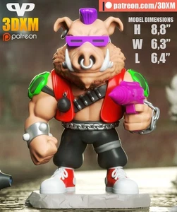Bebop  Chibi Fan Art Hand Painted  3d Printed Action Figure Collectible Art - Picture 1 of 1