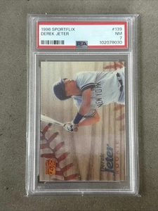 1996 SPORTFLIX DEREK JETER #139 PSA 7 Rookie RC NY Yankees - Picture 1 of 6