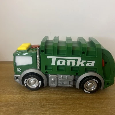 Tonka Toy Garbage Truck With 3 Different Sounds With Lights ,Wheels Move Working - Image 1 of 4