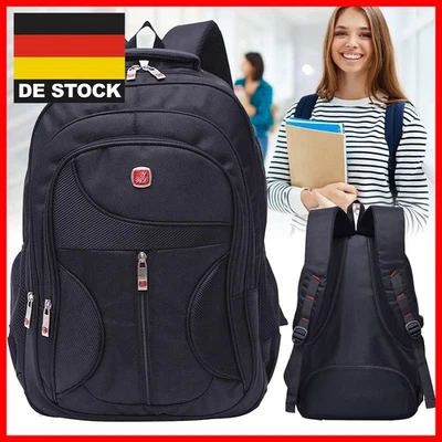 15 zoll Laptop Rucksack Wasserdicht Herren Damen Arbeit Freizeit Schulrucksack - Bild 1 von 4
