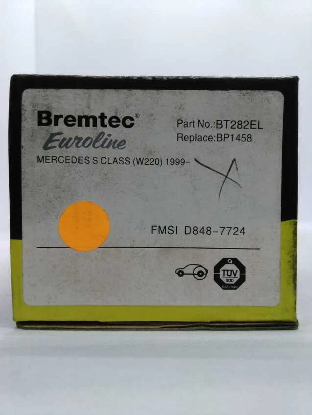 Bremtec Euroline Rear Brake Pad Set For Mercedes S Class W220 1999-On - image 1 of 1