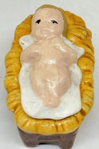 Weihnachten Keramik Jesuskind und Krippe Ersatz 3" Figur für Krippe Set - Bild 1 von 7