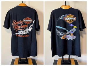 Harley Davidson Looney Tunes Smokin Roadrunner Single Stitch Shirt XL Vtg Hanes - Picture 1 of 10