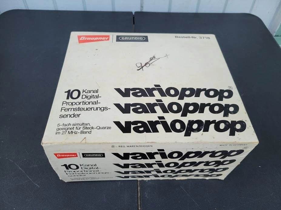 Juego de transmisor RC Graupner Grundig VarioProp de 10 canales de colección hecho en Alemania Foto 1 de 4