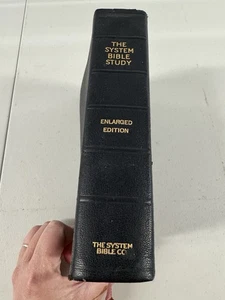 Das System Bibelstudium vergrößerte Auflage KJV 1958 Marokko Lederbuch Vintage - Bild 1 von 6