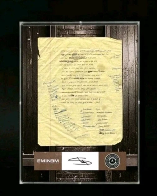 Eminem Autograph Original Autographed Rap & Hip Hop Memorabilia