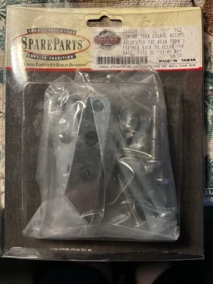 CHROME SPECIALTIES HARLEY DAVIDSON CHROME TURN SIGNAL RELOCATION KIT - Image 1 of 2