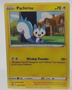 Pachirisu 052/172 (NM, Pokemon Card, Brilliant Stars, 2022, Lightning, Uncommon) - Picture 1 of 2