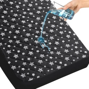Crib Mattress Protector Waterproof, Quilted Crib Mattress Pad Cover 52" x 28"... - Picture 1 of 6