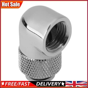 1pc Tube Adapter Silver Connector Adapter Extender for PC Water Cooling System ~ - Afbeelding 1 van 8