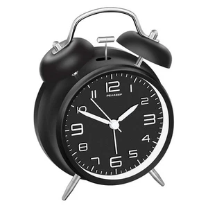 4 Inches Twin Bell Loud Alarm Clock for Heavy Sleepers, Backlight, Battery Op... - Picture 1 of 7