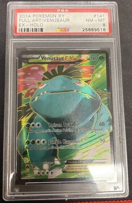 Pokemon XY #141/146 Full Art Venusaur EX – PSA 8 Near Mint-Mint (2014) Old Cert - Image 1 of 2