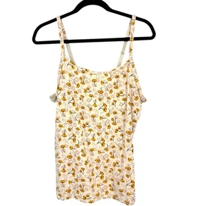 Sujetador sin mangas Duluth No Yank Cami con correa para mujer talla XL marfil floral - Imagen 1 de 7