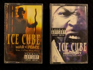 ICE CUBE - War & Peace Vol. 1 & 2 - 1998/2000 Priority Records Cassette - Picture 1 of 7