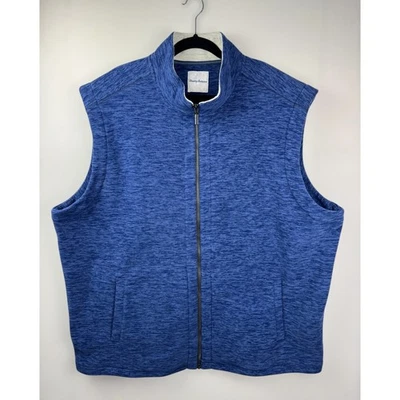 ¡Nuevo! Tommy Bahama Hombre Pacific Point Chaleco BT Eclipse Azul Vellón 2XLB XXL Grande Foto 1 de 4