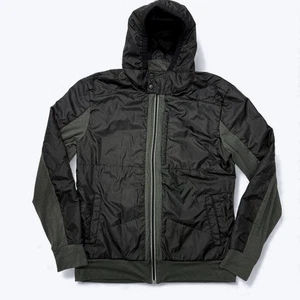 Victorinox Giacca Leggera con Cappuccio Nero Grigio Full Zip Vestibilità Sartoriale Uomo Large - Foto 1 di 11