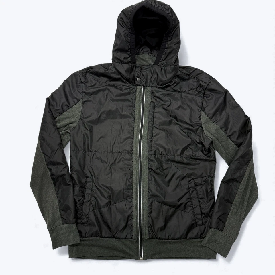 Victorinox Lightweight Hooded Jacket Black Grey Full Zip Tailored Fit Mens Large - Image 1 of 4