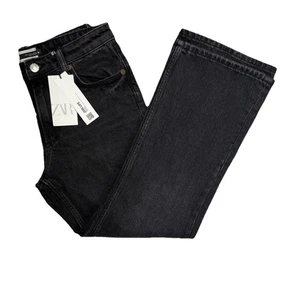 NWT Zara Boot Cut Womens Size 6 Black Jeans Pants 30x27 $50 - Picture 1 of 9