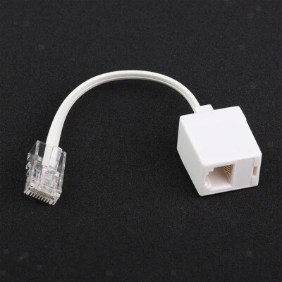 1 pezzo cavo telefonico da RJ45 a RJ11 adattatore telefonico bianco nuovo - Immagine 1 di 4