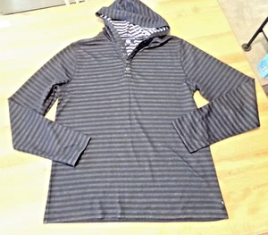 Large Mens - Rock & Republic Brand - Henley Shirt - Striped / Hooded - Picture 1 of 6