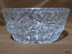 Beautiful Large Crystal Compote Bowl w/Etching - Picture 1 of 13