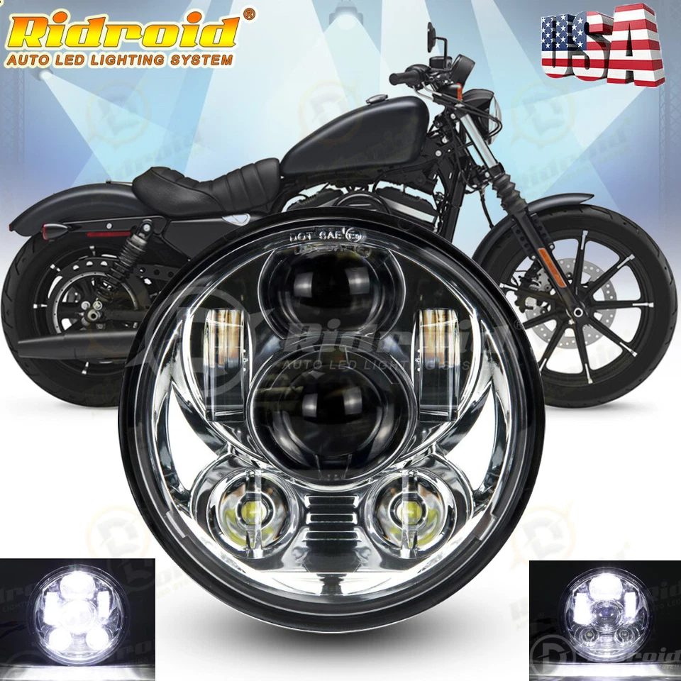 Proyector de faros LED 5 3/4 5,75" para Harley-Davidson Dyna Wide Glide FXDWG Foto 1 de 4