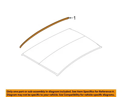Moldura de techo izquierda FORD OEM 11-16 Fiesta BE8Z5450463A Foto 1 de 2