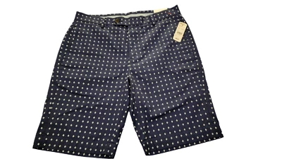 Bermudas cortas Brooks Brothers 32 para hombre 9" entrepierna algodón azul marino blanco nuevas con etiquetas preppy Foto 1 de 4