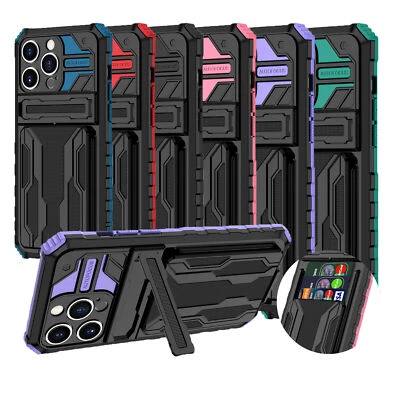 Luxury Rugged Armor Stand Cover Case For 16 15 14 13 12 11 Google Pixel 9 8 6 6A - Image 1 of 4