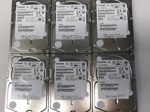 Toshiba AL13SXB600N 600 GB SAS 2 2.5 in Enterprise Hard Drive Lot of 6 - Afbeelding 1 van 3